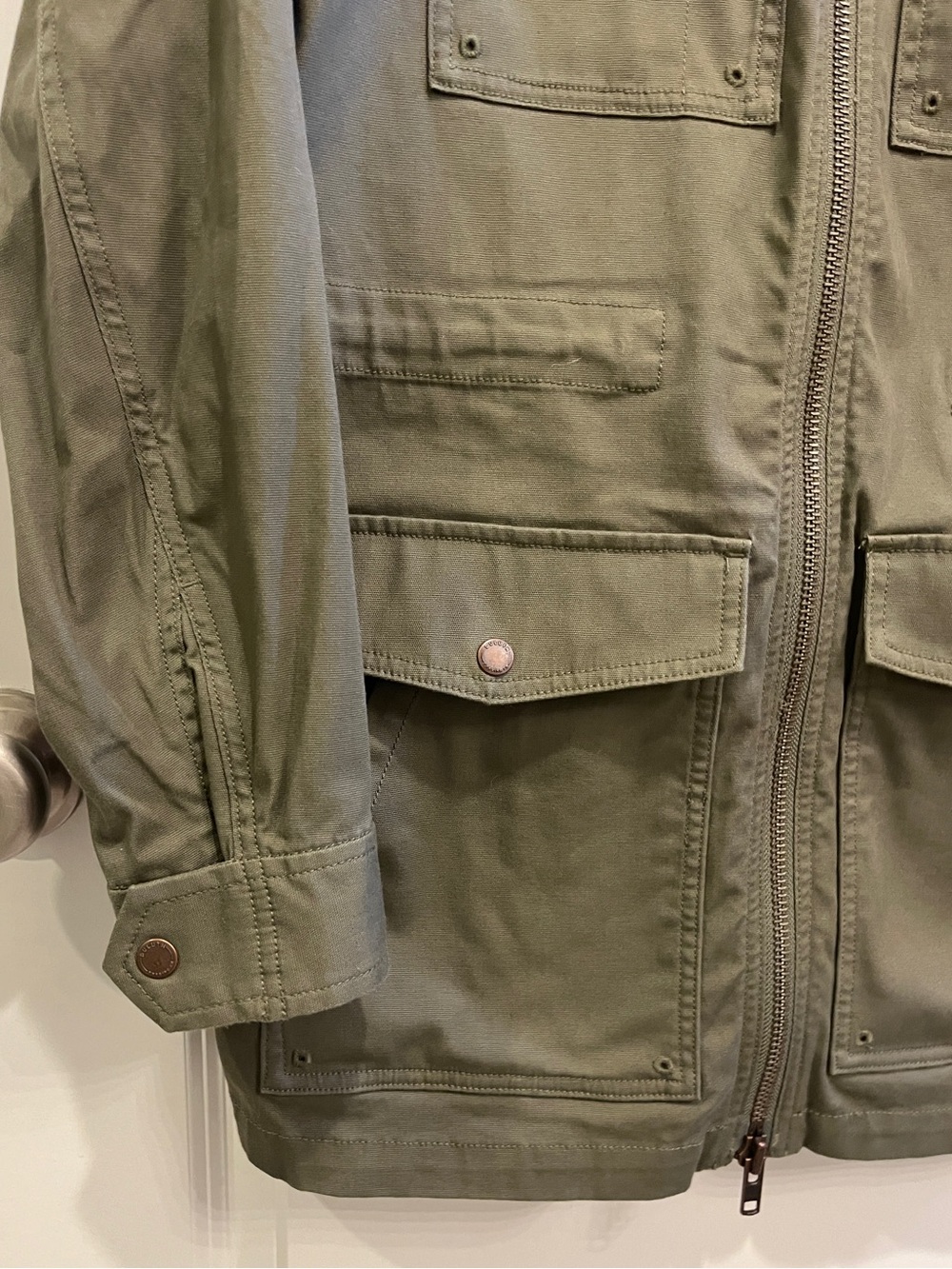 Duluth Trading Co # 47712 DuluthFlex Fire Hose CoolMax Jacket XS Olive Green - Picture 5 of 7